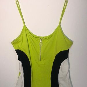 Neon green bodysuit